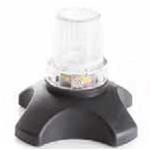 PUNTALE CON BASE LARGA IN GOMMA E LUCE A LED (Adatto per tubo Ø 18 - 19 mm) - CONSENTE DI TENERE IL BASTONE IN POSIZIONE VERTICALE QUANDO NON UTILIZZATO