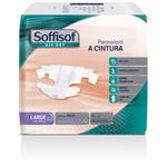 PANNOLONE CINTURA MAXI 9 su 10 gocce (LARGE 110-150 cm) - SOFFISOF AIR DRY TRASPIRANTE, ANATOMICO, COMODO, DISCRETO ADATTO A PELLI SENSIBILI, MASSIMA ASSORBENZA - CONF. DA 15 PEZZI