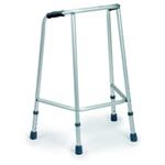 NOLEGGIO MENSILE - DEAMBULATORE DA INTERNO INTERAMENTE CONFIGURABILE DAL CLIENTE CON PUNTALI O RUOTE - ALTEZZA REGOLABILE da 77 a 84,5 cm -IN ALLUMINIO ANODIZZATO - PORTATA MAX 110 kg - CON MANOPOLE IMBOTTITE
