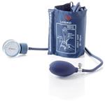 SFIGMOMANOMETRO AD ANEROIDE (senza fonendoscopio) - CASSA IN LEGA LEGGERA VERNICIATA BLU - MONOPALLA CON VALVOLA DI RITEGNO A SFERA - BRACCIALE IN NYLON CON CHIUSURA A VELCRO - LATEX FREE - 