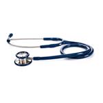 STETOFONENDOSCOPIO (Tubo blu) PER ADULTI A DOPPIA TESTA IN ACCIAIO INOX E ARCHETTO BIAURICOLARE - LATEX FREE