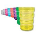 BICCHIERE SAGOMATO (Giallo) ANTISCIVOLO ED ERGONOMICO da 200 ml - MODELLO SURE-GRIP -