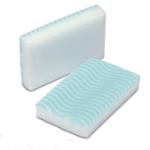 SPUGNETTE SAPONATE - MISURE 12 x 7,5 x 2,5 cm - CONFEZIONATE SINGOLARMENTE - IL CARTONE CONTIENE 800 SPUGNETTE
