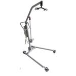 SOLLEVAMALATI ELETTRICO (Portata max 205 kg) ATTUATORE TIMOTION - STRUTTURA IN ACCIAIO VERNICIATO - RUOTE PIROETTANTI (2 con freno) - BASE REGOLABILE IN LARGHEZZA - PULSANTE PER STOP DI EMERGENZA