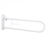 MANIGLIA RIBALTABILE DI SICUREZZA DA BAGNO (74.5 cm) CON FISSAGGIO A MURO - Maniglione per bagno in acciaio