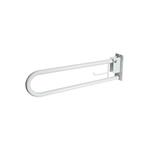 MANIGLIONE RIBALTABILE  (Acciaio) - lunghezza 60 cm - IMPUGNATURE DI Ø 25 mm - CON FISSAGGIO AL MURO - IN ACCIAIO VERNICIATO - UTILIZZABILI SIA ORIZZONTALMENTE CHE VERTICALMENTE 