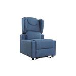 ERIC PLUS - POLTRONA 2 MOTORI (BLU PRUSSIA) MOVIMENTO RELAX ELETTRICO - 4 ruote piroettanti, di cui 2 con freno di stazionamento - Maniglione per spinta - Braccioli estraibili 