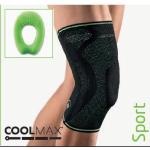 GINOCCHIERA SPORT - TG. 2 (M) - (Circonf. polpaccio 29 - 33 cm) - (Circonf. cosica 36 - 40 cm) - Ginocchiera per la compressione dei tessuti molli con pelotta in silicone 