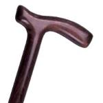 BASTONE (M) IN LEGNO DI FAGGIO NATURALE CON MANICO A "T" - lunghezza 92 cm - DA UOMO