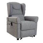 ERIC PLUS - POLTRONA 2 MOTORI (GRIGIA) MOVIMENTO RELAX ELETTRICO - 4 ruote piroettanti, di cui 2 con freno di stazionamento - Maniglione per spinta - Braccioli estraibili 