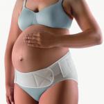 FASCIA DORSALE PER GRAVIDANZA - TAGLIA 3 (Circonf. anche 119-140CM) - BIANCA - Fascia dorsale elastica per riduzione del carico sulla colonna dorso-lombare e sostegno dell’addome