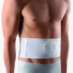 BORT - Fascia per ernia ombelicale (TG.2) (H. 13 cm) (95/125 cm Circonferenza Vita) - Tessuto elastico traspirante con chiusura in velcro -  Pelotta in silicone pronunciata con rinforzo in plastica, posizionabile a piacere grazie alla benda di fissaggio