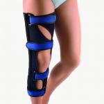 STECCA IMMOBILIZZANTE ECO MONOPEZZO- FLESSIONE 15° - 45 CM lunghezza stecca - Ortesi per il ginocchio -  Rivestita internamente con tessuto in spugna per il massimo confort - 