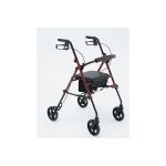 Rollatore ROLLY GHIBLI UP - Rollator in alluminio - Seduta regolabile in altezza - ideale per ambienti esterni - portata max 113 Kg