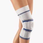BORT STABILOGEN CORTA (GR. 2+ - giro cosia 40-44cm) ECO CON FASCIA ADESIVA - Ginocchiera classica per la compressione dei tessuti molli con pelotta in silicone 