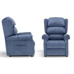 NUVOLA - POLTRONA RELAX - 2 MOTORI - LIFT -  SCHIENALE CON ORECCHIE - PEDIERA ESTENSIBILE - FUNZIONE LETTO - ROLLER SYSTEM