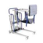 SOLLEVATORE ELETTRICO MUEVO HOME LIGHT - (Portata max 135 kg) - Meccanismo di apertura delle gambe tramite leva - Batteria ricaricabile - Pulsante di emergenza - 5 ruote di cui 2 posteriori frenanti - Bracci orizzontali smontabili - Gambe rimovibili 