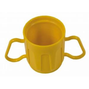 BICCHIERE (Rosso) CON DUE MANICI ASPORTABILI - 340 ml