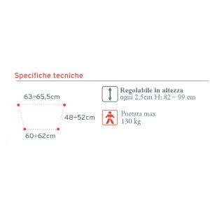 DEAMBULATORE PIEGHEVOLE CON 2 RUOTE PIROETTANTI AUTOBLOCCANTI - ALTEZZA REGOLABILE 82-99 cm - PORTATA MAX 130 kg - 2 RUOTE PIROETTANTI E 2 PUNTALI - MANOPOLE IMBOTTITE - CON PULSANTE - IN ALLUMINIO