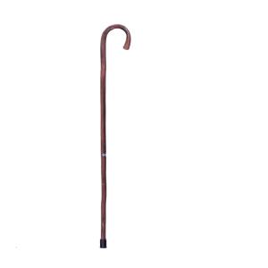 BASTONE (M) IN LEGNO DI CASTAGNO NATURALE CON MANICO CURVO - lughezza 92 cm - DA UOMO