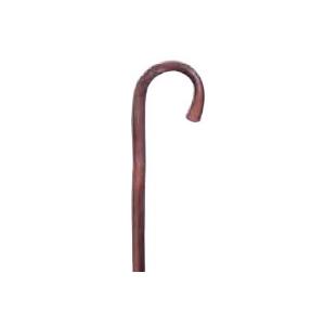 BASTONE (M) IN LEGNO DI CASTAGNO NATURALE CON MANICO CURVO - lughezza 92 cm - DA UOMO