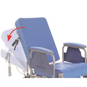 IN PROMOZIONE: COMODA (Seduta 40 cm - INGOMBRO 60) CON SCHIENALE RECLINABILE E FRENO OPERATORE - IN ACCIAIO VERNICIATO - Poggiapiedi e poggiapolpacci regolabili in altezza - Pedane elavabili ed estraibili lateralmente - WC estraibile e lavabile