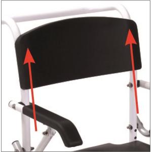COMODA (seduta 46cm - LARGHEZZA 49) PER WC E DOCCIA IN ALLUMINIO VERNICIATO - CON BRACCIOLI RIBALTABILI E PEDANE RIBALTABILI GIREVOLI, ESTRAIBILI CON POGGIAPIEDI REGOLABILI IN ALTEZZA - 4 RUOTE PIROETTANTI