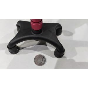 BASTONE REGOLABILE IN ALLUMINIO (Verde) CON BASE QUADRIPODE - MANICO A "T" - ALTEZZA REGOLABILE 74-97 cm - PORTATA MAX 110 kg