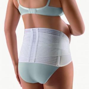 FASCIA DORSALE PER GRAVIDANZA - TAGLIA 3 (Circonf. anche 119-140CM) - BIANCA - Fascia dorsale elastica per riduzione del carico sulla colonna dorso-lombare e sostegno dell’addome