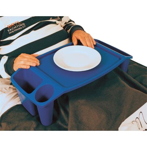 VASSOIO DA LETTO CON BORDO E PORTA RIVISTE - LARGHEZZA 43 cm