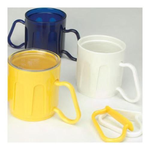 BICCHIERE (Rosso) CON DUE MANICI ASPORTABILI - 340 ml