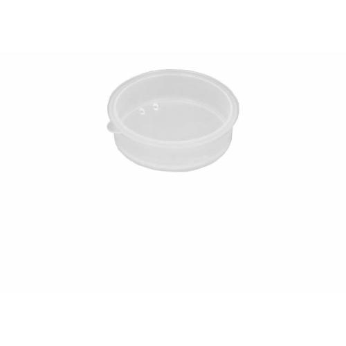 BICCHIERE CON COPERCHIO FORATO PER REGOLARE LA DOSE DI LIQUIDO - 237ML - BIANCO