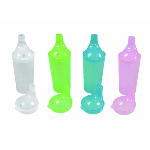 BICCHIERE VITILITY (Trasparente) CON 2 TAPPI DOSATORI CON BECCUCCIO (GRANDE PER LIQUIDI DENSI E PICCOLO PER GLI ALTRI) - 250ml