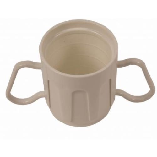 BICCHIERE (Rosso) CON DUE MANICI ASPORTABILI - 340 ml