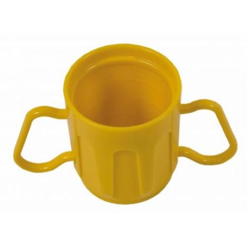 BICCHIERE (Rosso) CON DUE MANICI ASPORTABILI - 340 ml