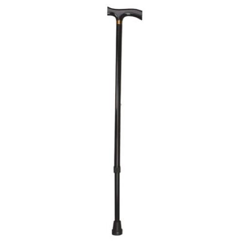BASTONE REGOLABILE (Alluminio) CON MANICO A "T" - ALTEZZA REGOLABILE 79÷102 cm - PORTATA MAX 110 kg - CON IMPUGNATURA IN LEGNO E PUNTALI ANTISCIVOLO - IN ALLUMINIO