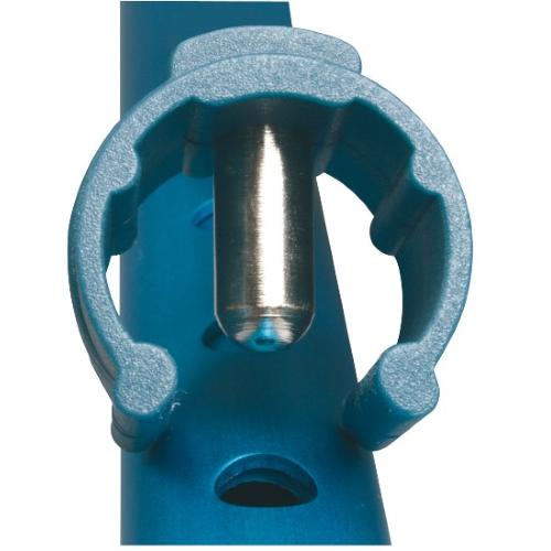 STAMPELLE AVAMBRACCIO IN ALLUMINIO (Argento) - IMPUGNATURA ANTISCIVOLO E POMELLO RIFRANGENTE SUL FRONTE