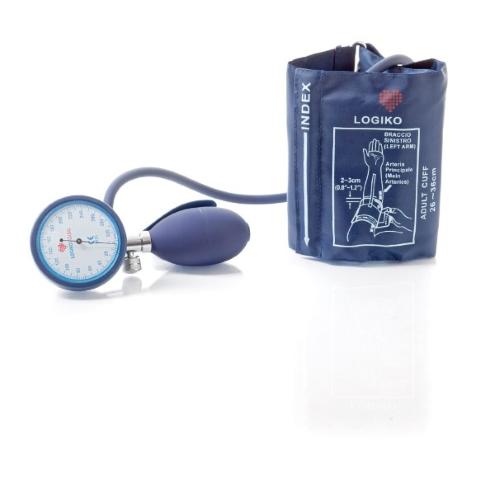 SFIGMOMANOMETRO AD ANEROIDE MODELLO PALMARE CON CASSA IN MATERIALE ANTIURTO - BRACCIALE IN NYLON CON CHIUSURA A VELCRO - LATEX FREE