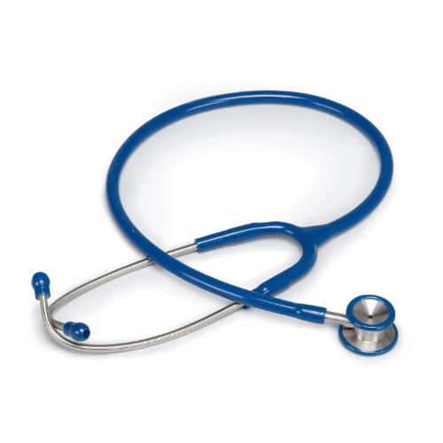 STETOFONENDOSCOPIO PEDIATRICO (Tubo blu) A DOPPIA TESTA IN ACCIAIO INOX E ARCHETTO BIAURICOLARE - LATEX FREE - 