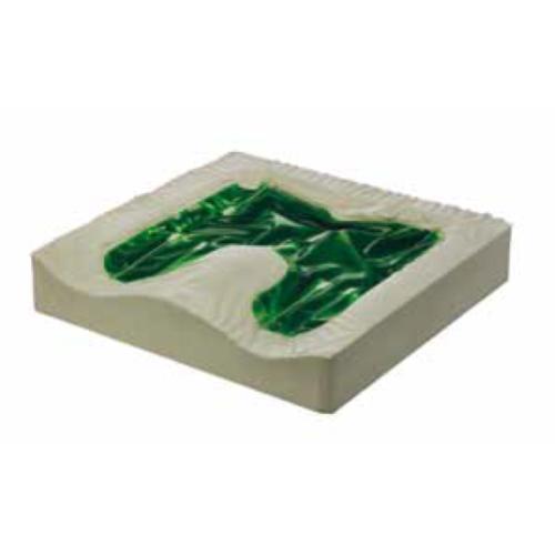 CUSCINO ANTIDECUBITO IN GEL FLUIDO AUTO-MODELLANTE CON BASE ANATOMICA (44x44x7 cm)  Realizzato con gel fluidi inseriti all’interno di una sacca in poliuretano - base anatomica - FODERA rimovibile in DARTEX™ SILVER3™ e fondo antiscivolo.