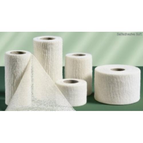 Selfadhesive Soft (6 cm x 4 m tesa) - Benda elastica coesiva bianca (Estensibilità 90% circa) indicata per fissaggio delle medicazioni, bendaggio di protezione, prevenzione e cura di leggeri traumi sportivi, bendaggi leggeri di sostegno