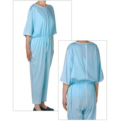 SORRENTO TUTA/PIGIAMA (M - 46/48) IN JERSEY - MANICA LUNGA - CERNIERA DALLE SPALLE AL PUNTO VITA - A PROTEZIONE TOTALE PER ANZIANI E PORTATORI DI HANDICAP