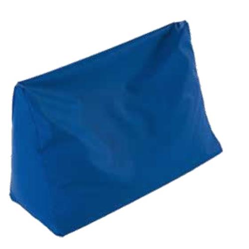 CUSCINO POSTURALE TRIANGOLARE (60 x 26 x 42 cm) - REALIZZATO CON MICROSFERE IN POLISTIRENE AUTOESTINGUENTI - DOPPIO RIVESTIMENTO IN TESSUTO BIELASTICO IMPERMEABILE - SI ADATTA ALLA MORFOLOGIA DEL CORPO IN MODO NATURALE ED EFFICACE