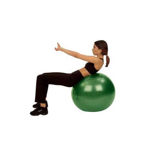 PALLONE PER RIABILITAZIONE Dim. Ø 75 cm. (Verde) GYMNIC PLUS - UTILIZZATO NEL SETTORE RIABILITATIVO SPORTIVO E DEL FITNESS. TESTATO PER SUPPORTARE 120 Kg. (BRQ= Qualità resistente allo scoppio)