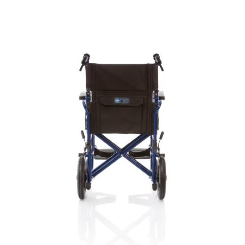 CARROZZINA GO UP CON SEDUTA 43 cm - DA TRANSITO E CON FRENO OPERATORE - IN ACCIAIO A DOPPIA CROCIERA E PORTATA DI 150 Kg - RUOTE POSTERIORI IN PU - PEDANE REGOLABILI - SCHIENALE RECLINABILE E BRACCIOLI RIBALTABILI - PESO 17,5 Kg