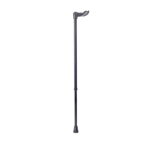 BASTONE REGOLABILE IN ALLUMINIO CON MANICO ANATOMICO SINISTRO - ALTEZZA REGOLABILE 77,5-100cm - PORTATA MAX 110kg - CON  PUNTALI ANTISCIVOLO