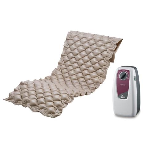DOMUS 1 - KIT ANTIDECUBITO A CICLO ALTERNATO - MATERASSO (89 x 189 x h. 7 cm) A BOLLE E COMPRESSORE CON REGOLAZIONE PER LA PREVENZIONE ED IL TRATTAMENTO DELLE PIAGHE DA DECUBITO DI PRIMO STADIO, IN TERAPIE A LUNGO TERMINE E TERAPIE DOMICILIARI