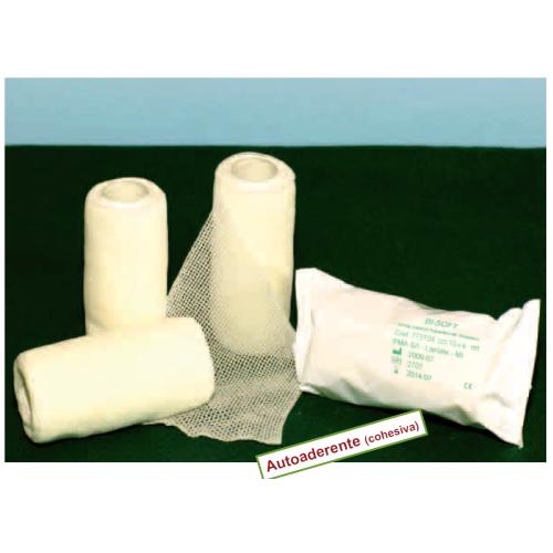 SELFADHESIVE BI SOFT (6 cm x 4 m tesa) - BENDA BIESTENSIBILE COESIVA COLOR NATURALE (Estensibilità 90% circa) INDICATA PER BENDAGGI DI SOSTEGNO E MEDIA COMPRESSIONE COSTANTE, IDEALE NELL'AMBITO SPORTIVO