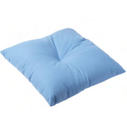 CUSCINO A FIBRA CAVA SILICONATA (44 x 44 cm) PER LA SEDUTA ANTIDECUBITO CON FODERA IN COTONE