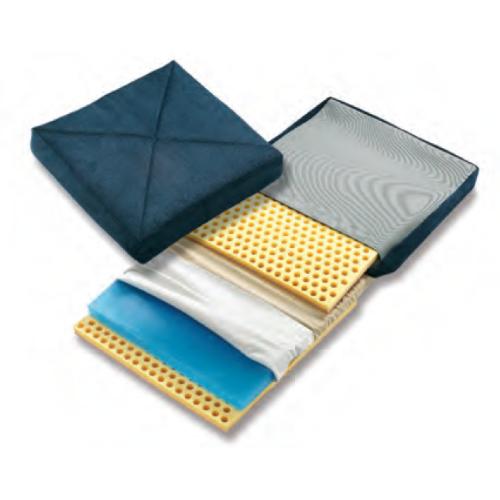CUSCINO PLASTOGEL (41 x 42 x 7 cm) Cuscino in poliuretano viscoelastico con fodera traspirante e antiscivolo (lastra in plastogel h cm 2) Prevenzione e cura delle piaghe da decubito per lungodegenti e per disabili costretti alla carrozzella